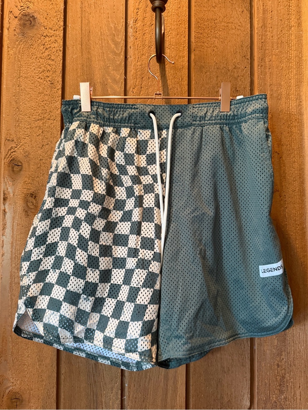 Legends Men's Luka Checkered Mesh Shorts